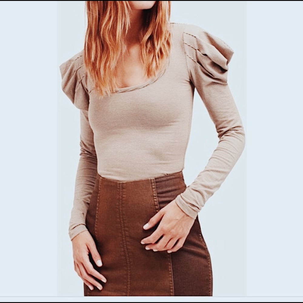 Puff sleeve Free People T-shirt